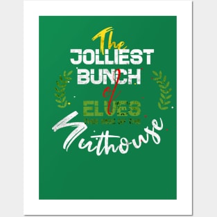 Jolliest Bunch of A-Holes Funny Christmas Posters and Art